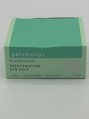 Patchology FlashPatch Rejuvenating Eye Gels 15 Pairs Caffeine NEW Collagen Glow