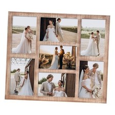 4x6 Picture Frame Collage for Wall Decor, Multiple 4x6 - 7 Opening Rustic Brown