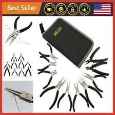 Jewelry Making Tools Set 10-Piece Pliers Kit for Crafting and Repair