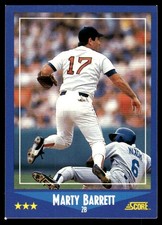 Marty Barrett 1988 Score #155 Boston Red Sox MLB READ FREE SHIPPING AutographDen