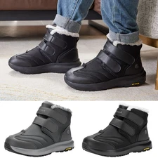 FitVille Men Extra Wide Winter Boots Insulated Warm Fur Lined Snow Boots Outdoor