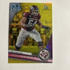 2023 Bowman Chrome U Layden Robinson Yellow /75