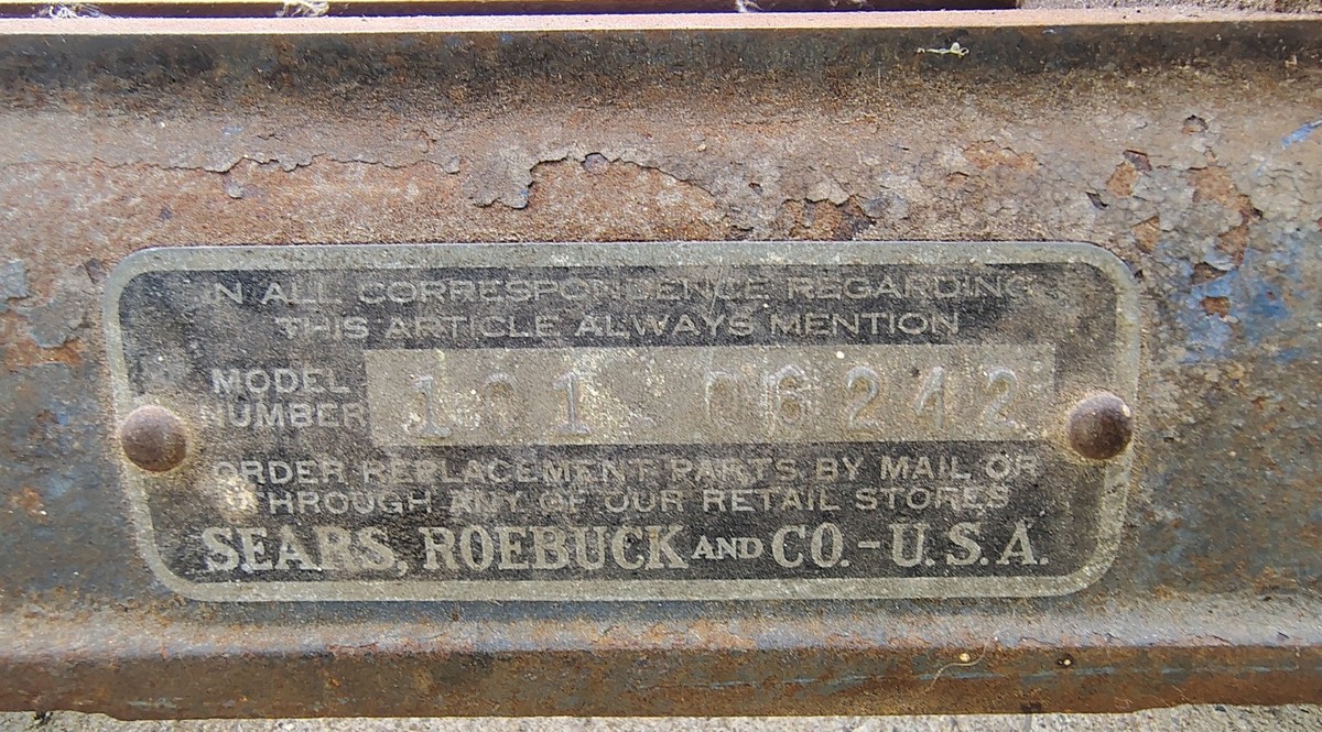 Craftsman Dunlap Sears Roebuck Lathe Model 101.06242 44