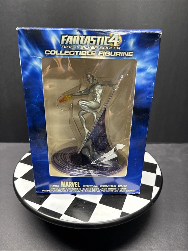 Fantastic Four Rise Of The Silver Surfer Collectible Figurine And Orig Box
