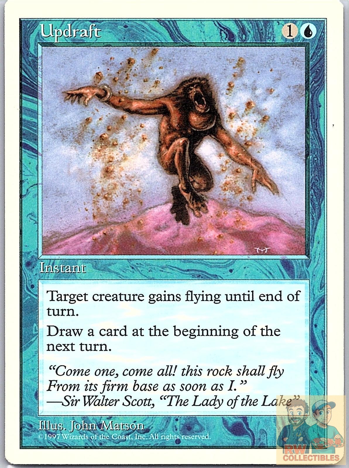 Updraft Common Fifth Edition Magic: The Gathering Lightly Played