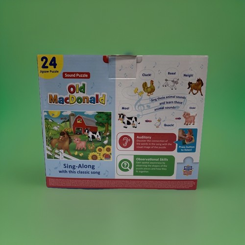 Sound Puzzle Old MacDonald Sing Along preisgekrönt 24 Teile Alter 3+ versiegelt - Bild 2 von 5