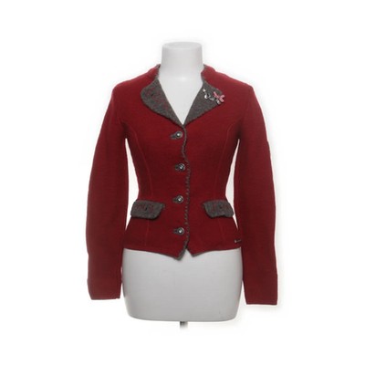 Spieth & Wensky, Strickjacke, Damen, Größe: XS, Rot/Grau, Fischgräte #ct5