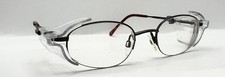Vintage Titmus TS2 Brown Oval Half-Rim Metal Sunglasses FRAMES ONLY