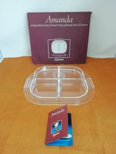 Antipastiera Vintage '80 Guzzini per Ambrogio Pozzi Amanda Appetizer Dish Nuovo