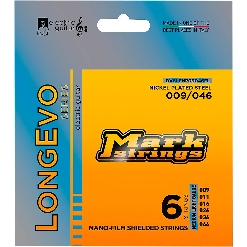 Markbass Longevo Nanofilm Shielded Nckl Pltd Steel Electric Guitar Strings 9-46 3390₽