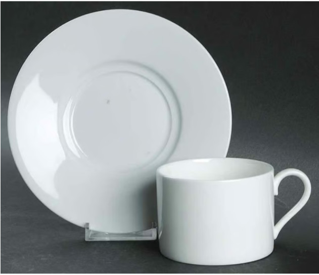 NEW  Nikko Glacier white cup and saucer fine china porcelain