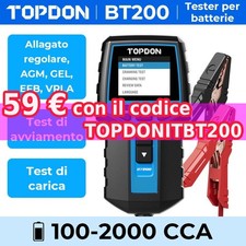 TOPDON BT200 tester per batteria auto tester per batteria tester digitale 12V
