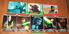 Eight Topps Star Wars Cards