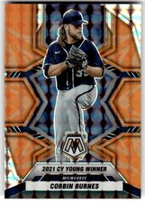 2022 Panini Mosaic Corbin Burnes Reactive Orange Mosaic #283