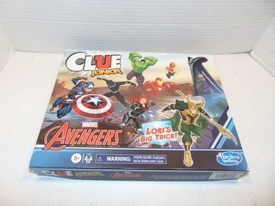 Hasbro Clue Junior Marvel Avengers Board Game Loki's Big Trick Complete