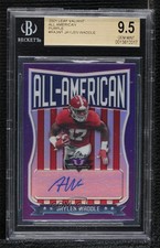 2021 Leaf Valiant All-American Purple 18/25 Jaylen Waddle BGS 9.5 Auto uk2