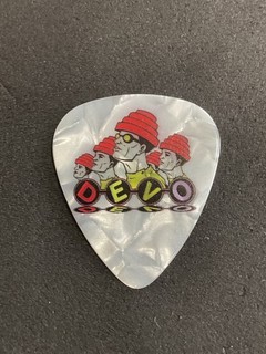DEVO 2026 Logo Tour Single Sided Pearl Guitar Pick