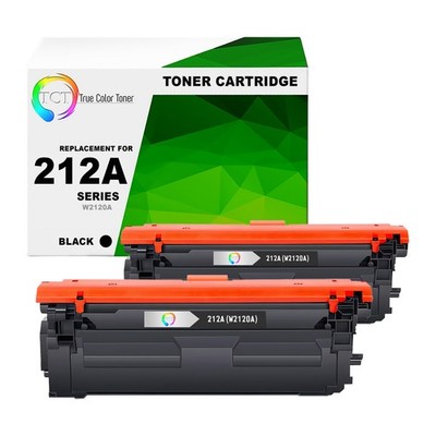 2 Pack TCT Premium 212A W2120A Black for Compatible HP LaserJet MFP M578c Toner