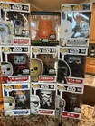 Lot Of 9 Different Star Wars Heroes Funko Pops. See pictures!!