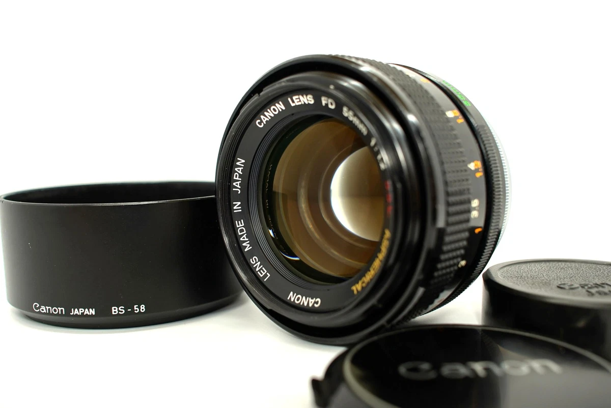 Canon C/FD マウント レンズ 55mmフィルター付 Canon FD 55mm Camera Lenses for sale | eBay