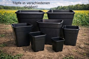 keramik pflanztopf blau Blumentopf / Pflanzgefäß „Bamboo Hoch“ – Glasierter Steinguttopf Blau main image 1