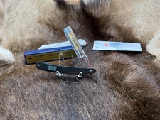 Dovo 5/8 Ebony Solingen Germany Straight Razor With 24kt.Gold Etch Mint "A"