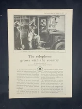 Magazine Ad - 1929 - AT&T / Bell System - Telephone grows with the country -(#2)