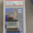 Peyton Watson Blue Holo Laser Rookie Auto