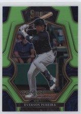2023 Panini Select Premier Level Neon Green Prizm /75 Everson Pereira #163 0xa