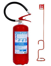 ESTINTORE POLVERE KG 6 + PIANTANA PORTA ESTINTORE + VIENE FORNITO CON TAGLIANDO 