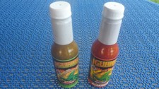 2 x " IGUANA " SALSA DE CHILE PICANTE JALAPENO / HABANERO .  Salse piccanti.