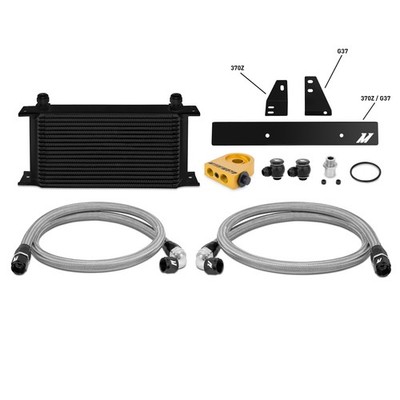 Mishimoto MMOC-370Z-09T Thermostat Ölkühler Kit für Nissan 370Z 09+ Silber