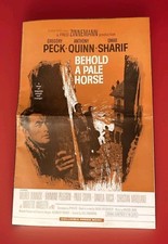 Behold A Pale Horse -  Original 1964 Movie Pressbook - Quinn - Sharif - Peck