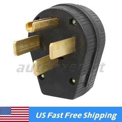 Industrial Grade Fits NEMA 14-50p 125V Straight Blade US Four Holes Plug 50A New