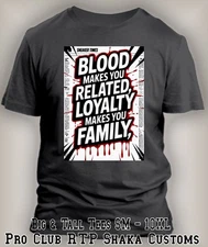 Sneaker Times Tee Shirt Headline Bllod Makes You Family Pro Club Shaka Graphic T