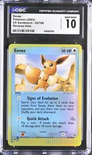 CGC 10 GEM MINT Eevee 63/100 EX Sandstorm Reverse Holo Pokemon Card on eBay