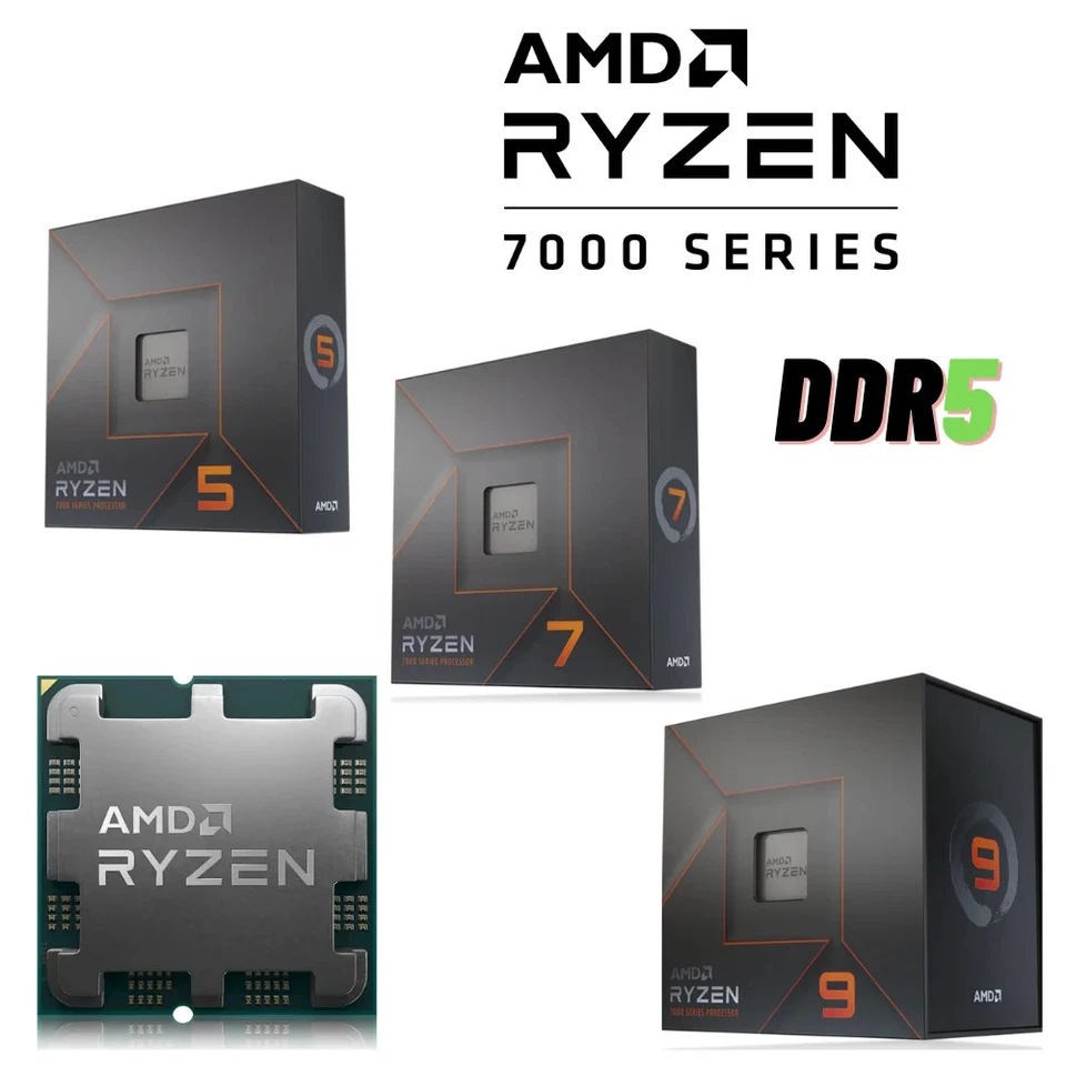 PC Aufrüstkit Bundle mit AMD Ryzen der 7. Gen mit ASRock B650 Mainboard AM5 DDR5 - Bild 2 von 4
