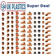 100x Underground Drainage Sewer Pipe 110mm Fittings