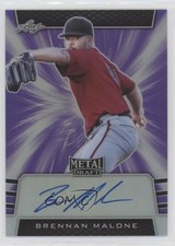 2019 Leaf Metal Draft Purple 3/25 Brennan Malone #BA-BM1 Auto y8h