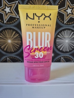 NYX Blur Screen Blurring Face Primer SPF 30 1.01oz/28ml Travel Size Sealed New!