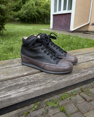 Candice Cooper Women High Zip Leather Sneakers Shoes EU 40,5 | US 10 Black Brown