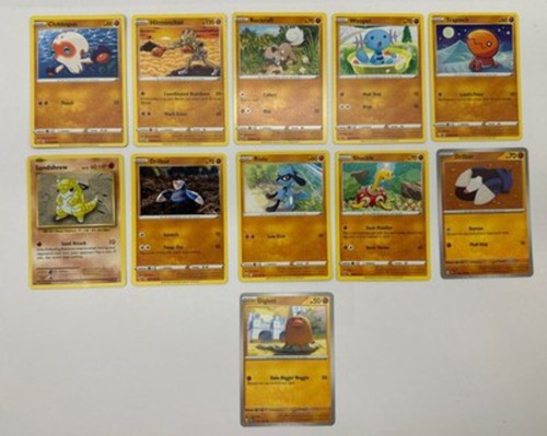 11 X Pokemon Fighting Trading Cards Collection Random Years & Series GC 8778-88