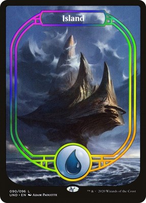 MTG FOIL Island Full Art - Unsanctioned #090