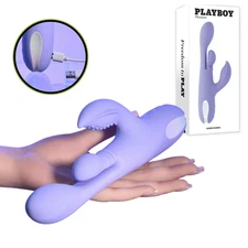 Thrusting Circling Rabbit Vibrator Powerful Dual Clit G-spot Women Stimulator