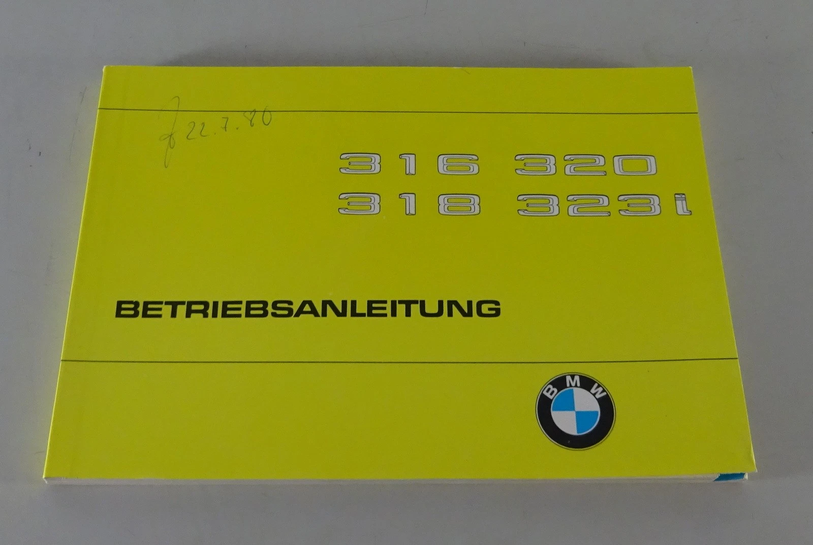 Operating Instructions/Manual BMW 3er E21 316/318/320/323i Stand 07/1979