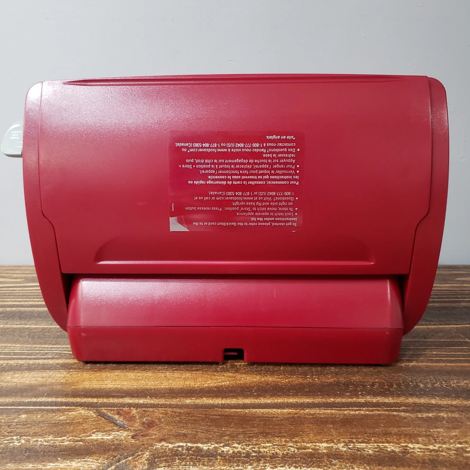 FoodSaver Vacuum Sealer Machine Red Compact Countertop Food Preservation System