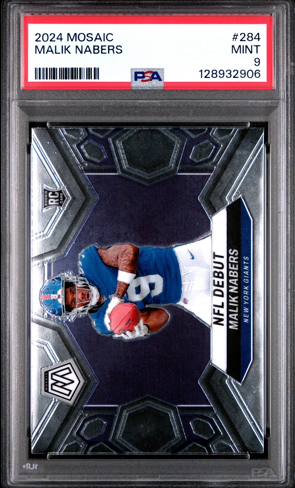 2024 PANINI MOSAIC #284 MALIK NABERS PSA 9