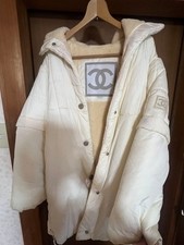 USED CHANEL SPORT LINE 2000 FALL/WINTER VINTAGE BOA DOWN JACKET ACCEPTABLE
