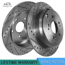 11.99" Rear Drilled Rotors for Honda CR-V 2005 2006-2016 Acura RDX 2007-2018