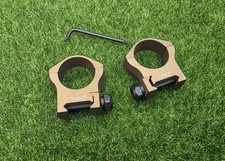 Warne Mountain Tech 30mm Low Lightweight Scope Mount Rings, Bronze - 7213BB